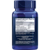 Supplement facts panel on the back of the bottle