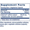 Optimized Saffron supplement facts panel, 88.25 mg Satiereal saffron extract
