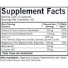 Bone Support supplement facts, 800 mg calcium, vitamins C and D, magnesium, betaine and L-lysine per 3 capsules