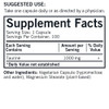 Taurine supplement facts, 1 capsule serving, 1000 mg, 100 servings