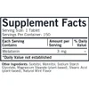Melatonin Chewable supplement facts panel, 1 tablet serving