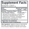 Super Pro-Bio supplement facts, 75 billion CFU probiotic blend per capsule, 60 servings