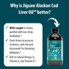 Jigsaw Health Alaskan Cod Liver Oil - Liquid - 240 Milliliters