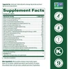 Women's 55+ Advanced Multivitamin supplement facts per 2 tablets, with certification icons