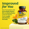 Men's 40+ bottle with orange slices, improved with methyl B12 and methylfolate