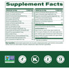 Men's One Daily Multivitamin supplement facts, with certification icons