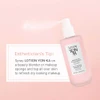 Esthetician's tip graphic with Yon-Ka Lotion spray bottle misting