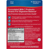 Back of Nature's Way Complete Probiotic Pearls box with supplement facts