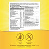 Alive! Max3 supplement facts panel with gluten free and no artificial colors icons
