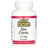 Natural Factors Zinc Citrate 15 mg 90 tablet bottle