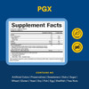 PGX supplement facts with contains-no allergen list