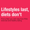 PGX lifestyles last, diets don't graphic