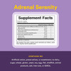 Adrenal Serenity supplement facts with ashwagandha, ginseng and rhodiola