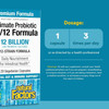 Ultimate Probiotic 12/12 box with dosage of 1 capsule 3 times per day
