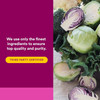 Kale and purple cabbage, Natural Factors finest ingredients third party certified graphic