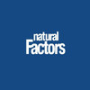 Natural Factors logo on blue