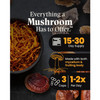 Everyday 10 dosage and mushroom parts used infographic