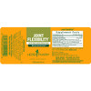 Joint Flexibility liquid extract label with supplement facts