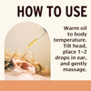 How to use Ear Oil, warm oil and place 1 to 2 drops in ear