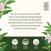 Banyan Botanicals mission graphic with sustainably sourced, organic and fairly traded icons