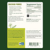 Shatavari Root Powder pouch back with supplement facts