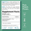 HonoPure supplement facts and suggested use with free-from icons