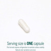 Single white capsule, serving size is one capsule