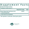 Ginkgo Bud supplement facts, ten-drop serving