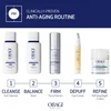 Obagi PM routine: cleanse, balance, firm, depuff, refine with Retinol + PHA