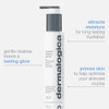 Cleanser bottle with gentle cleanse, attracts moisture and primes skin callouts