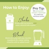 How to enjoy graphic, shake or blend one scoop
