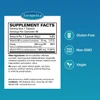 Active B Complex supplement facts with B6 folate B12, gluten-free non-GMO vegan icons