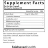 IsoFresh Vaginal Probiotic supplement facts panel