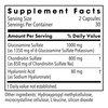 Glucosamine Chondroitin supplement facts panel