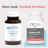 Old Metabolic Maintenance and new Allergy Research Group Vitamin D3 bottles, new look