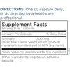 Silymarin supplement facts panel with directions, one capsule daily