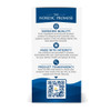Nordic Promise box side, superior quality, made with integrity and product transparency QR code