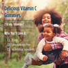 Mother and daughter outdoors, delicious vitamin C gummies, 250 mg, vegan, dairy and gluten free