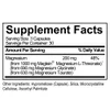 MagTech supplement facts panel, 200 mg magnesium from three forms