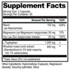 Serotonin Brain Food supplement facts panel