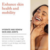 Smiling woman, enhance skin health and mobility in 35 days graphic