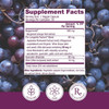 Bergamot Cholesterol Support supplement facts over purple grapes