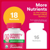 Women's bottle compared with a leading multi, 18 versus 16 nutrients