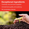 Hand planting a sprout, exceptional ingredients carefully sourced no proprietary blends