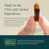 Fingers holding a Liquid Phyto-Cap, made in the USA with global ingredients graphic