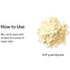 How to use text beside a pile of powder