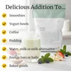 HTB Rejuvenate Superfood pouch with smoothie, uses list graphic