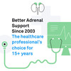 AdreCor adrenal support graphic with healthcare professional's choice message