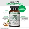 Essential immune support graphic with Zinc capsule form and US manufacture