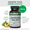 Awaken your inner athlete Magnesium Malate 200 mg serving benefits graphic